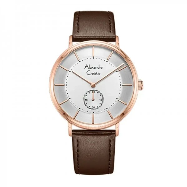 Alexandre Christie AC 8493 Rosegold White Man MSLRGSL